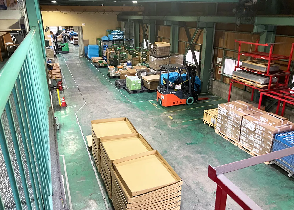 整頓された様子の工場内